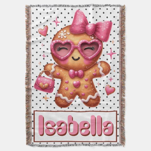 Gingerbrood Cookie Deken (Voorkant Verticaal)