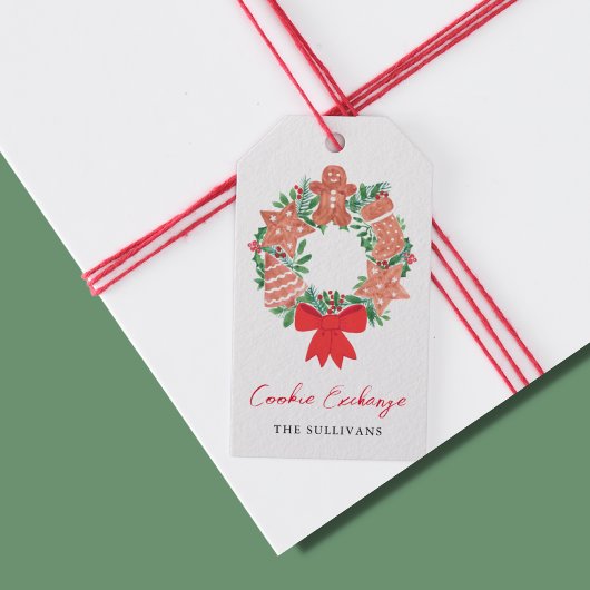 Gingerbrood Cookie Exchange Cadeaulabel