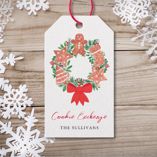 Gingerbrood Cookie Exchange Cadeaulabel