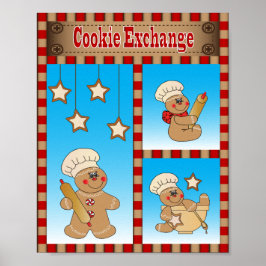 Gingerbrood Cookie Exchange Poster
