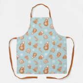 Gingerbrood Cookie Holiday Kerstmis Patroon Schort (Voorkant)