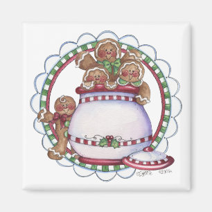 Gingerbrood Cookie Jar Magnet
