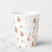 Gingerbrood Cookie-kerstbakkerij Papercup Papieren Bekers (Rechts)
