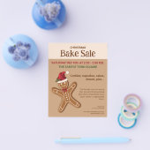 Gingerbrood Cookie-kerstboomverkoop Flyer (Enkel)