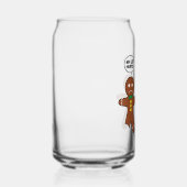 Gingerbrood Cookie-kerstHumor Blikvorm Glas (Rechts)