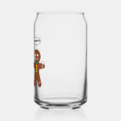 Gingerbrood Cookie-kerstHumor Blikvorm Glas (Links)