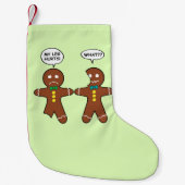 Gingerbrood Cookie-kerstHumor Kleine Kerstsok (Voorkant)