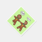 Gingerbrood Cookie-kerstHumor Servet (Hoek)
