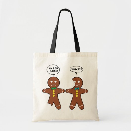 Gingerbrood Cookie-kerstHumor Tote Bag (Voorkant)