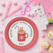 Gingerbrood Cookie | Kerstkoekjesruil Papieren Bordje (Feest)