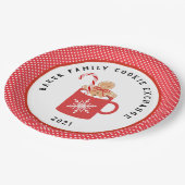 Gingerbrood Cookie | Kerstkoekjesruil Papieren Bordje (Gekanteld)