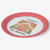 Gingerbrood Cookie | Kerstkoekjesruil Papieren Bordje (Gekanteld)