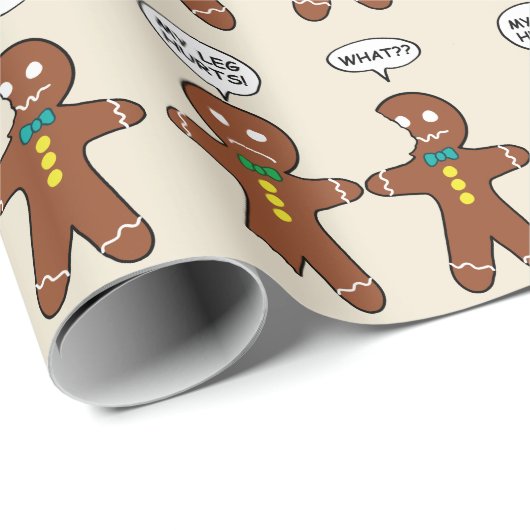 Gingerbrood Cookie Kerstmis Cadeaupapier (Rol Hoek)