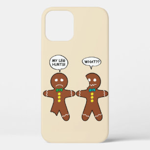 Gingerbrood Cookie Kerstmis Humor Brown Case-Mate iPhone Case