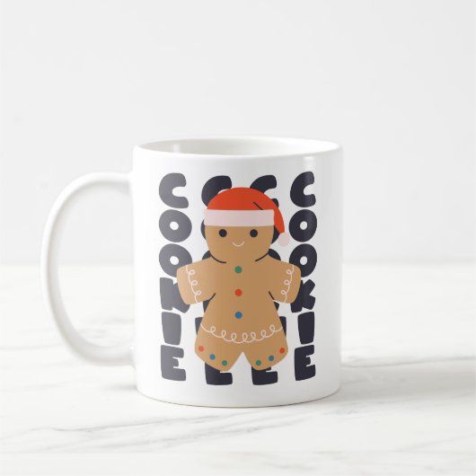Gingerbrood Cookie Kerstmis Koffiemok (Links)