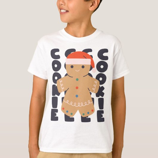 Gingerbrood Cookie Kerstmis T-shirt (Voorkant)