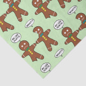 Gingerbrood Cookie Kerstmis Tissuepapier (Detail)