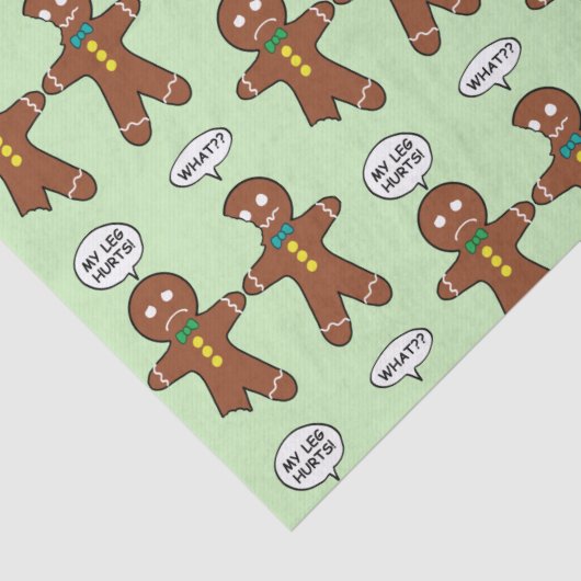 Gingerbrood Cookie Kerstmis Tissuepapier (Detail)