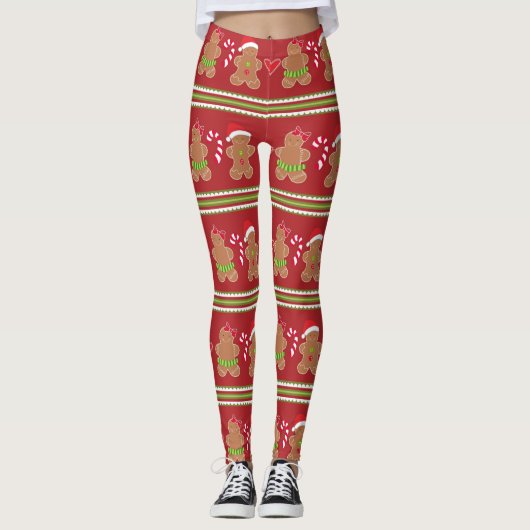 Gingerbrood Cookie Leggings (Voorkant)