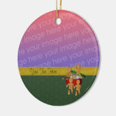 GingerBrood Cookie Mannen Holiday Foto Ornament (Links)