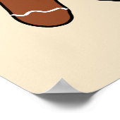 Gingerbrood Cookie Mijn been Hurts Kerstmis Poster (Hoek)