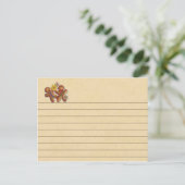 Gingerbrood Cookie Recipcard Briefkaart (Staand voorkant)