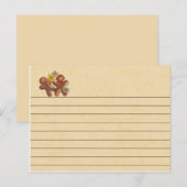 Gingerbrood Cookie Recipcard Briefkaart (Voorkant / Achterkant)