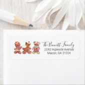  Gingerbrood Cookie Return Address Labels (Insitu)