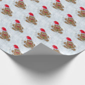 Gingerbrood Cookie Snow Angel Cadeaupapier (Hoek)
