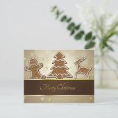 GingerBrood Cookies Briefkaart (Staand voorkant)