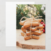 GingerBrood Cookies Briefpapier (Voorkant / Achterkant)
