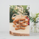 GingerBrood Cookies Briefpapier (Staand voorkant)