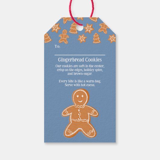 GingerBrood Cookies Cadeaulabel (Achterkant)