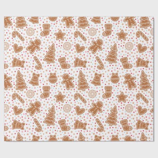 GingerBrood Cookies Cadeaupapier (Vlak)