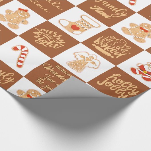 GingerBrood Cookies Cadeaupapier (Hoek)