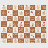 GingerBrood Cookies Cadeaupapier (Vlak)