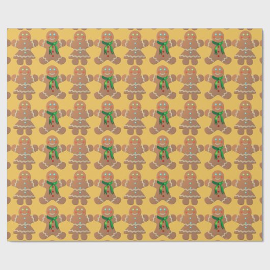 GingerBrood Cookies Cadeaupapier (Vlak)