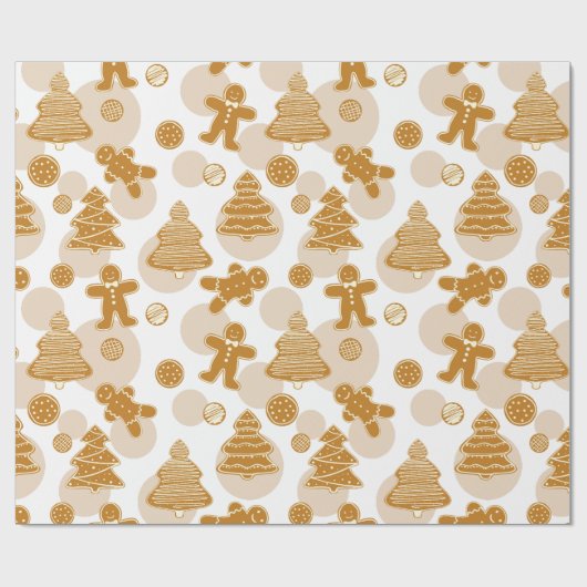 GingerBrood Cookies Cadeaupapier (Vlak)