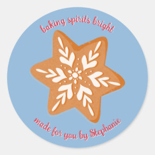 Gingerbrood Cookies Classic Round Sticker
