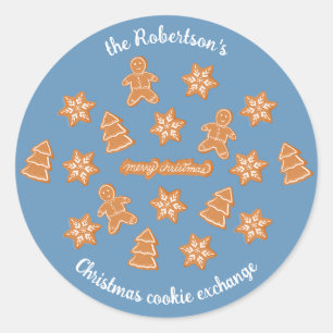 Gingerbrood Cookies Classic Round Sticker