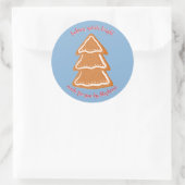 Gingerbrood Cookies Classic Round Sticker (Tas)