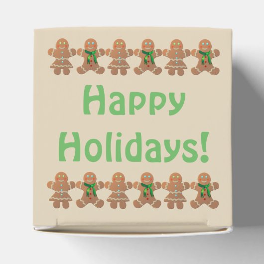 Gingerbrood Cookies Dancing Bedankdoosjes (Bovenkant)