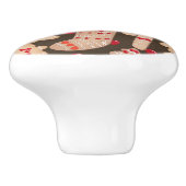 Gingerbrood Cookies Holiday Cookie Kerstmis Keramische Knop (Zijkant)