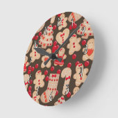 Gingerbrood Cookies Holiday Cookie Kerstmis Ronde Klok (Hoek)