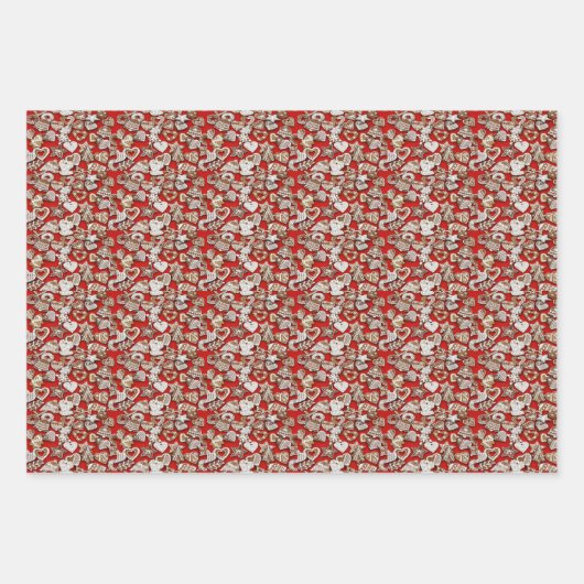 GingerBrood Cookies Inpakpapier Vel (Voorkant)