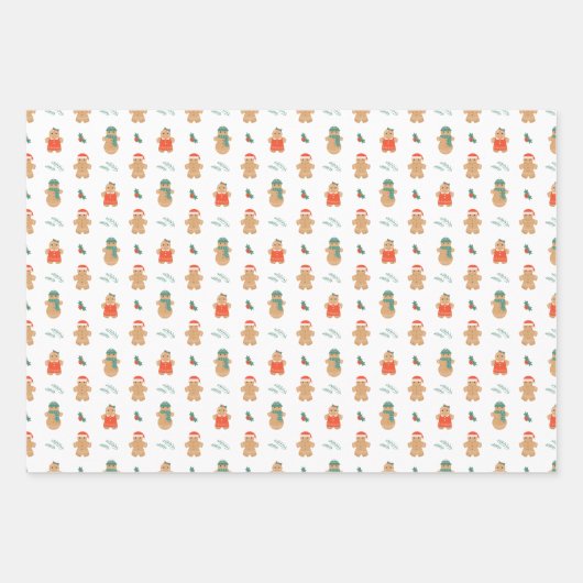 GingerBrood Cookies Inpakpapier Vel (Voorkant)