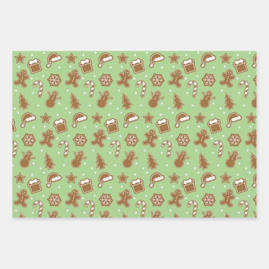 GingerBrood Cookies Inpakpapier Vel (Voorkant 3)