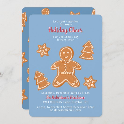 GingerBrood Cookies Kaart (Voorkant / Achterkant)