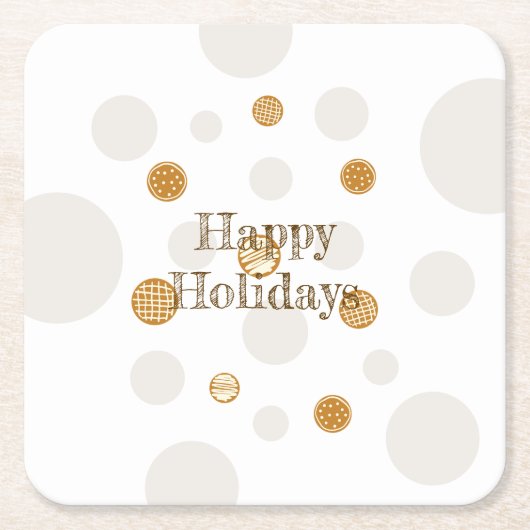 GingerBrood Cookies Kartonnen Onderzetters (Voorkant)