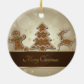 GingerBrood Cookies Keramisch Ornament (Achterkant)